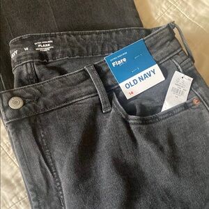 Old Navy Charcoal Flare Jeans